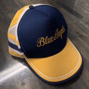 Blue Angels Military Navy Jets Vintage Trucker Hat RARE Air Show